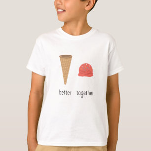 Ice Cream Cone met Ice Cream Scoop is beter T-shirt