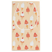 Ice Cream Cone met sprinkhaanpatroon Klein Cadeauzakje (Achterkant)