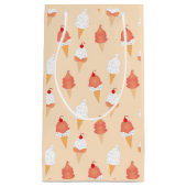 Ice Cream Cone met sprinkhaanpatroon Klein Cadeauzakje (Voorkant)