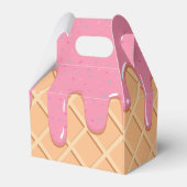 Ice Cream Cone met Sprinkles Plezier Bedankdoosjes (Achterkant)