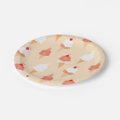 Ice Cream Cone met spruitjes Cherry op de top Papieren Bordje (Gekanteld)