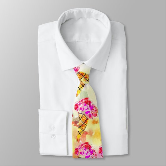 Ice Cream Cone Necktie Stropdas (Gebonden)