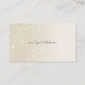 Ice Cream Cone on Ivory Glitter Gradient Visitekaartje (Achterkant)