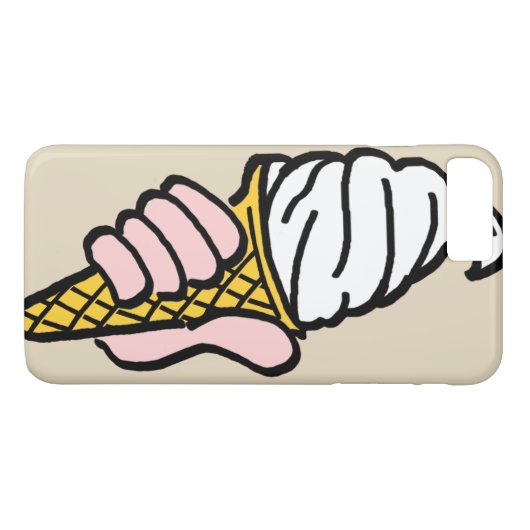 Ice Cream Cone-ontwerp Case-Mate iPhone Case (Achterkant (Horizontaal))