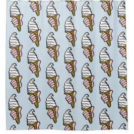 Ice Cream Cone-ontwerp Douchegordijn