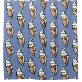 Ice Cream Cone-ontwerp Douchegordijn