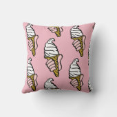 Ice Cream Cone-ontwerp Kussen (Achterkant)