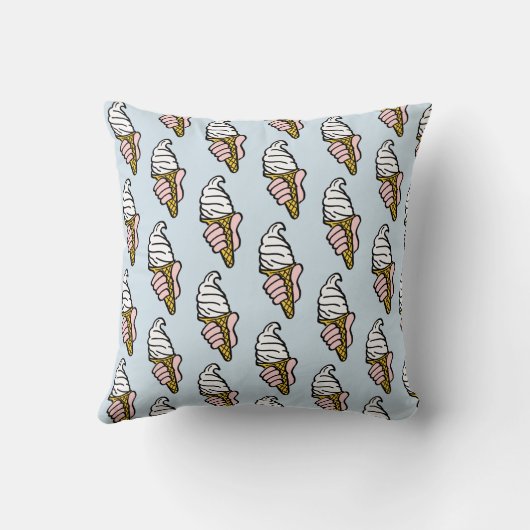 Ice Cream Cone-ontwerp Kussen (Achterkant)