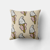 Ice Cream Cone-ontwerp Kussen (Achterkant)