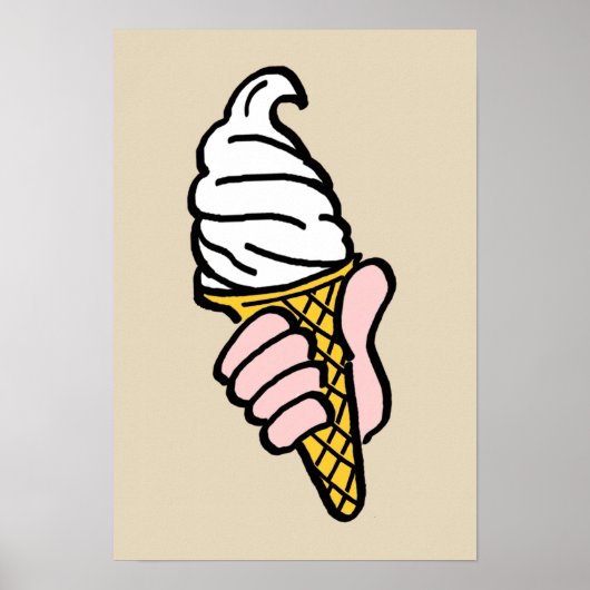 Ice Cream Cone-ontwerp Poster (Voorkant)