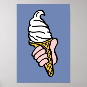 Ice Cream Cone-ontwerp Poster