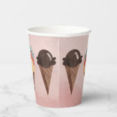 Ice Cream Cone Papieren Bekers (Rechts)