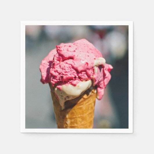 Ice Cream Cone papieren servetten (Voorkant)