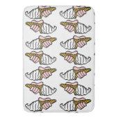 Ice Cream Cone Patroon Badmat (Voorkant Verticaal)