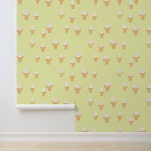 Ice Cream Cone Patroon Behang