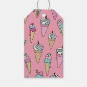 Ice Cream Cone Patroon Cadeaulabel (Voorkant)