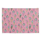 Ice Cream Cone Patroon Kussensloop (Achterkant-Rechts)