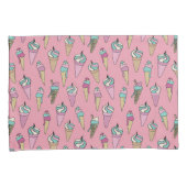 Ice Cream Cone Patroon Kussensloop (Voorkant-Rechts)