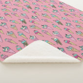 Ice Cream Cone Patroon Sherpa Deken (3/4)