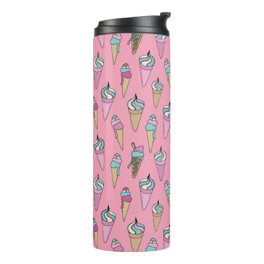 Ice Cream Cone-patroon Thermosbeker (Gedraaid links)