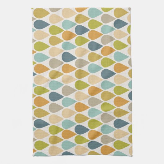 Ice Cream Cone Pattern Mid-eeuwse Moderne Theedoek (Verticaal)