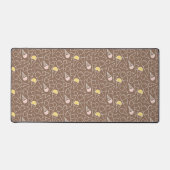 Ice Cream Cone Pattern on Brown Bureaumat (Voorkant)