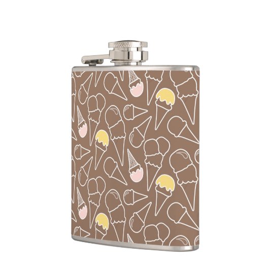 Ice Cream Cone Pattern on Brown Heupfles (Links)