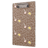 Ice Cream Cone Pattern on Brown Klembord (Links)