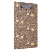 Ice Cream Cone Pattern on Brown Klembord (Rechts)