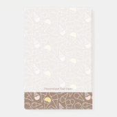 Ice Cream Cone Pattern on Brown Post-it® Notes (Voorkant)