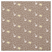Ice Cream Cone Pattern on Brown Stof (Swatch)
