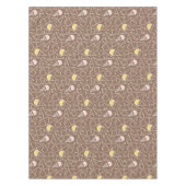 Ice Cream Cone Pattern on Brown Tafelkleed (Voorkant)