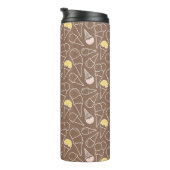 Ice Cream Cone Pattern on Brown Thermosbeker (Geroteerd rechts)