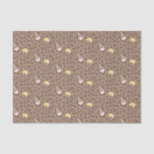 Ice Cream Cone Pattern on Brown Tissuepapier (Voorkant)