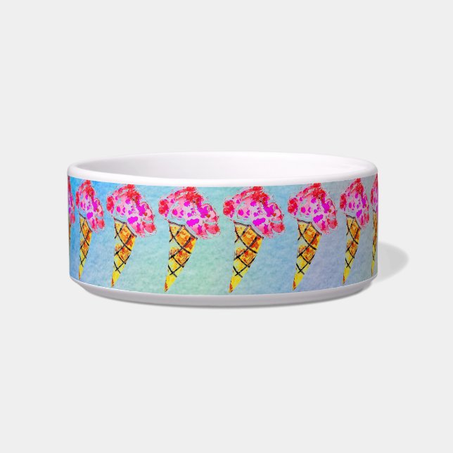 Ice Cream Cone Pet Bowl Voerbakje (Voorkant)