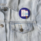 Ice Cream Cone Pin Ronde Button 5,7 Cm (In situ)