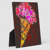 Ice Cream Cone Plaque Fotoplaat (Zijkant)