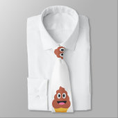 Ice Cream Cone Poo Emoji mannen stropdas Menswear (Gebonden)