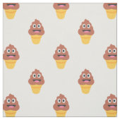 Ice Cream Cone Poo Emoji-stof Stof (Swatch)