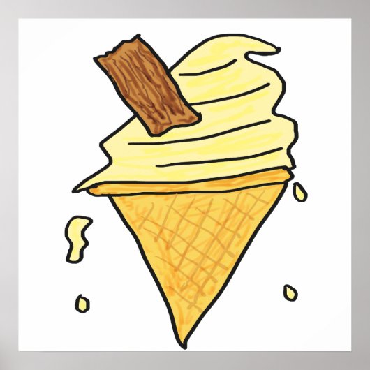 Ice Cream Cone Poster (Voorkant)