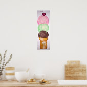 "Ice Cream Cone" Poster (Keuken)