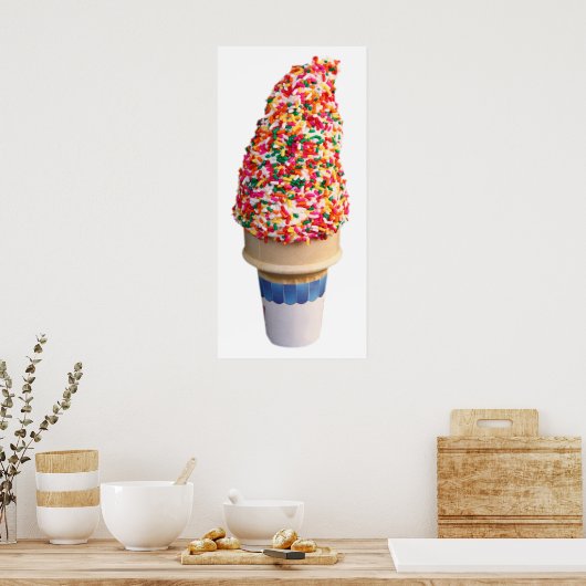 Ice Cream Cone Poster (Keuken)