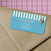  Ice Cream Cone Retour Adreslabel Etiket