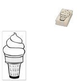 Ice Cream Cone Rubberstempel (Gestempeld)