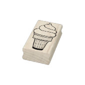 Ice Cream Cone Rubberstempel (Stempel)