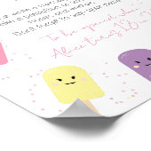 Ice Cream Cone Scoop Birthday Party Time Capsule Poster (Hoek)