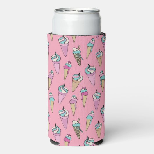 Ice Cream Cone Seltzer Blikjeskoeler (Seltzer Achterkant)