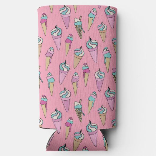 Ice Cream Cone Seltzer Blikjeskoeler (Achterkant)