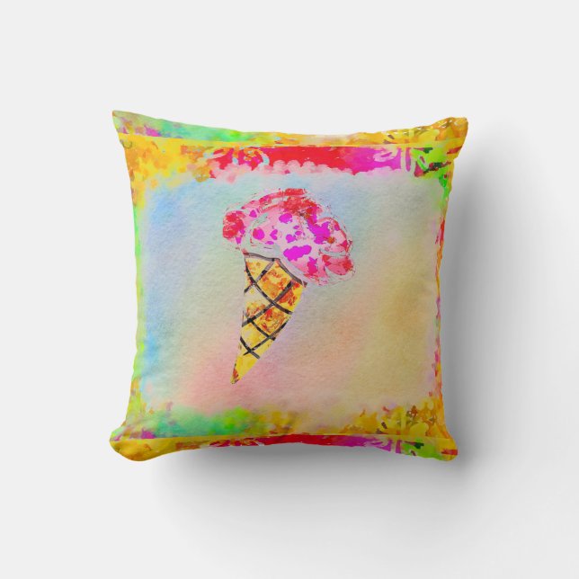 Ice Cream Cone Sierkussen (Voorkant)