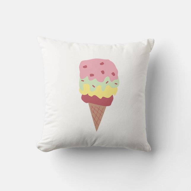 Ice Cream Cone Sierkussen (Voorkant)